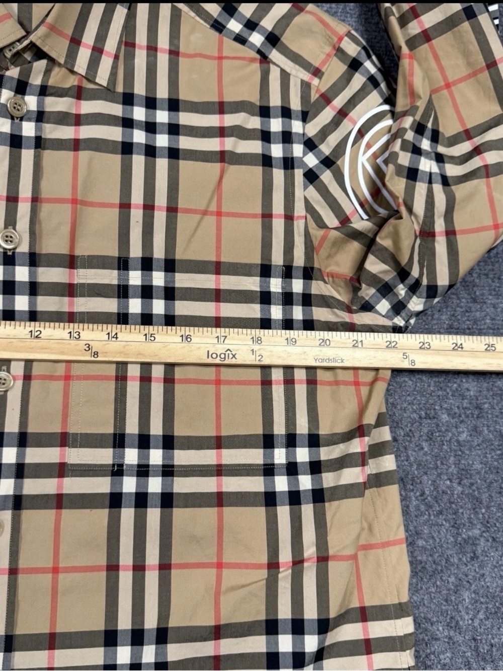 BURBERRY Buttoned Up Collared Shirt Check Large L - Picture 8 of 14
